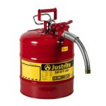 Justrite 5 Gallon 1" Metal Hose Steel Safety Can for Flammables Type 2 KSA