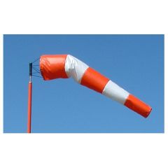AWCS18-96O/W Orange And White Windsock 18" X 96"  UAE KSA