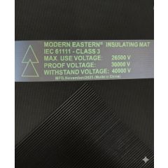 Modern Eastern High-Voltage Insulating Rubber Mat, IEC- 61111 certified Class 3, 26,500V