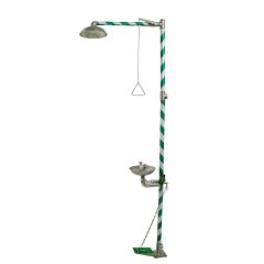 Modern Eastern Combination Safety Shower and Eye Wash