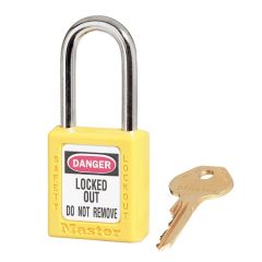 410YLW Yellow Zenex Thermoplastic Padlock KSA